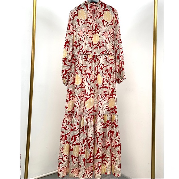 NEW🔥Vanessa Bruno Athe Floral Silk maxi Dress - Picture 10 of 16